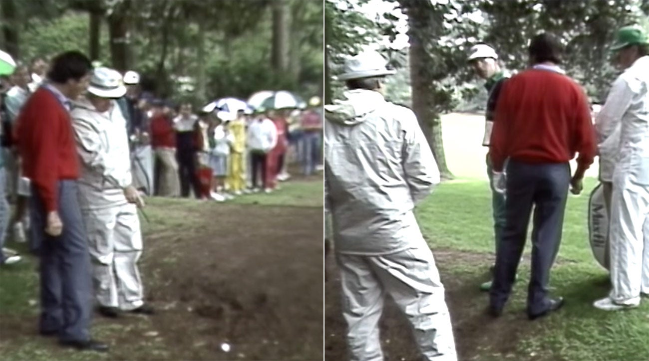 Seve Ballesteros did all he could to get a favorable ruling left of the 10th fairway, but Ken Green called him out for it.