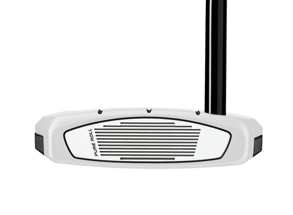 The face of the TaylorMade Spider S putter.