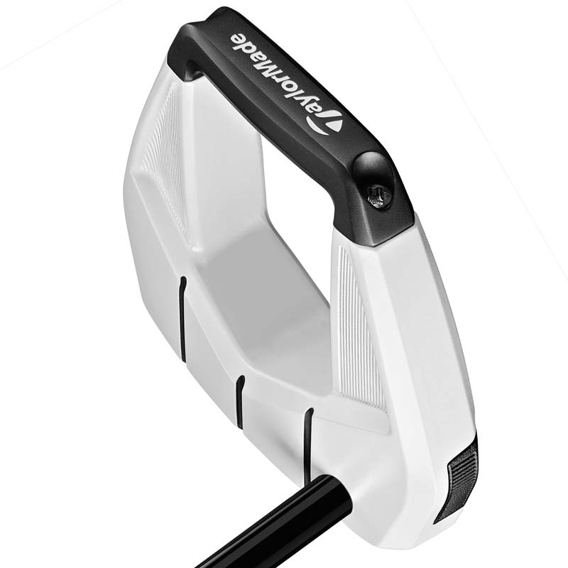 The TaylorMade Spider S putter (chalk color).