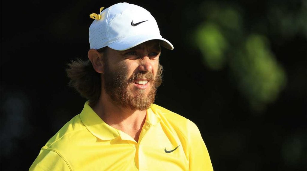 Tommy Fleetwood looks on during the final round of the Honda Classic.