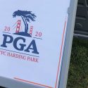 A PGA Championship sign at TPC Harding Park.