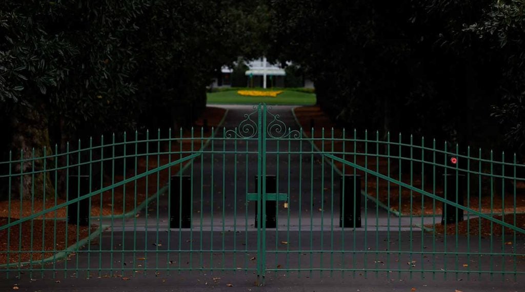 augusta national closed 2020 masters
