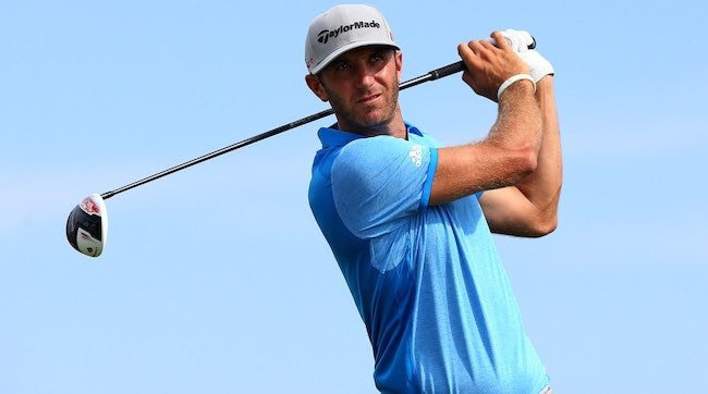Dustin Johnson and his TaylorMade AeroBurner driver in 2015. 