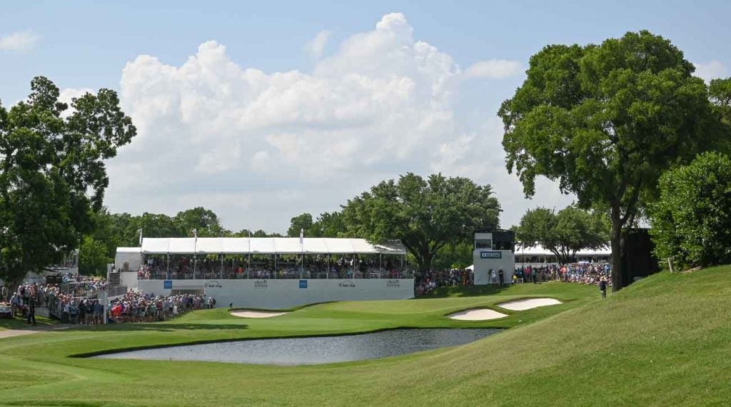 The 16th hole during last year’s tournament. 
