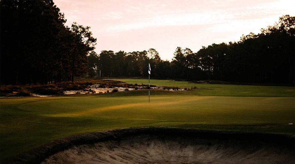 A green at Pinehurst No. 2.