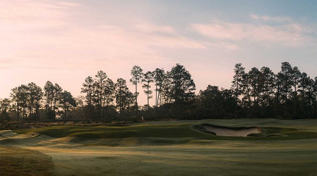 The 2nd hole at Pinehurst No. 4.