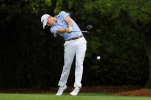 PGA Tour golfer Justin Thomas hits a driver