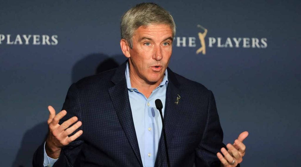 PGA Tour commissioner Jay Monahan has worked with the game's other governing bodies to put together a tentative schedule.