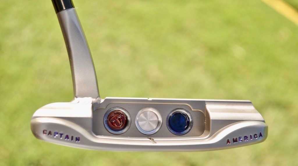 Patrick Reed's Scotty Cameron putter. 