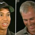 Tiger Woods and Curtis Strange sat down for an interview before his pro debut at the 1996 Greater Milwaukee Open.