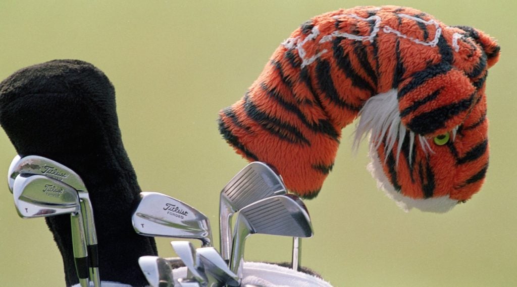 Tiger Woods' golf bag.