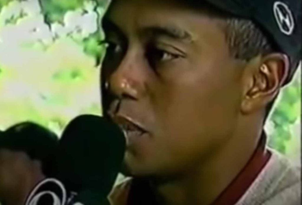 What was the deal with Tiger Woods' old logo?