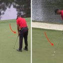 tiger woods right hand putting