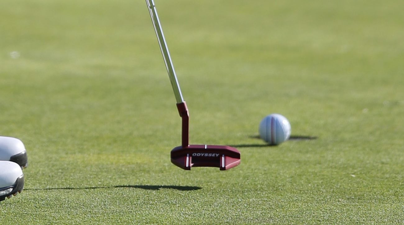 Xander Schauffele's Odyssey putter.