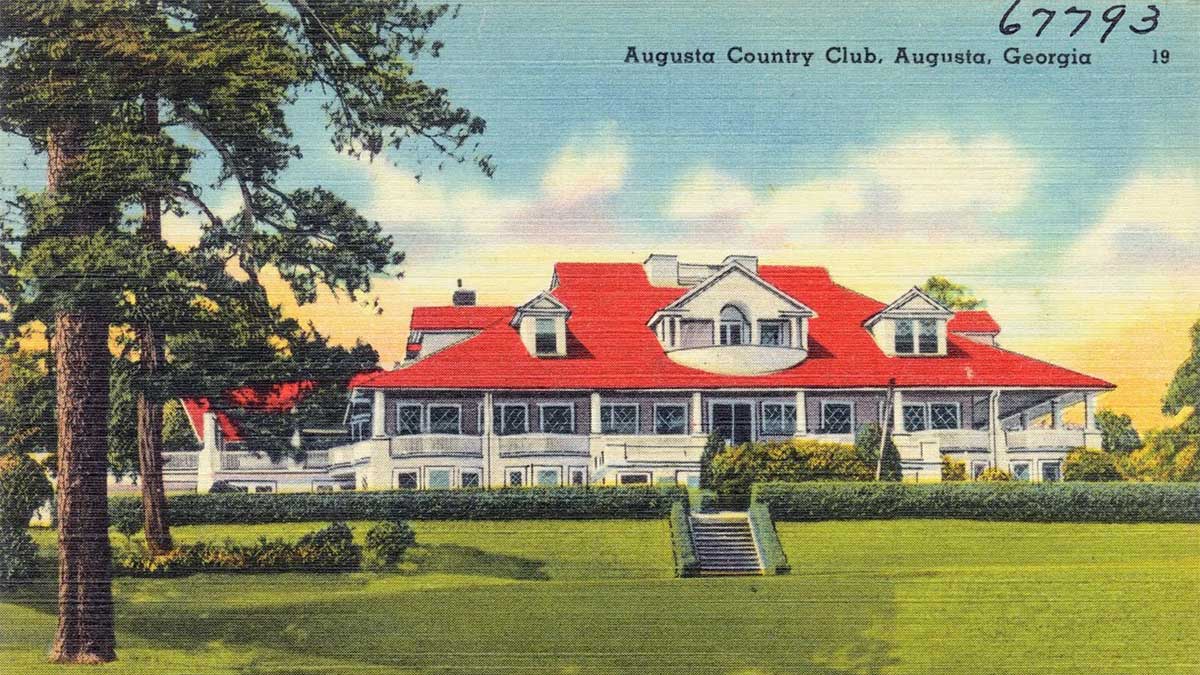 A postcard of Augusta Country Club.