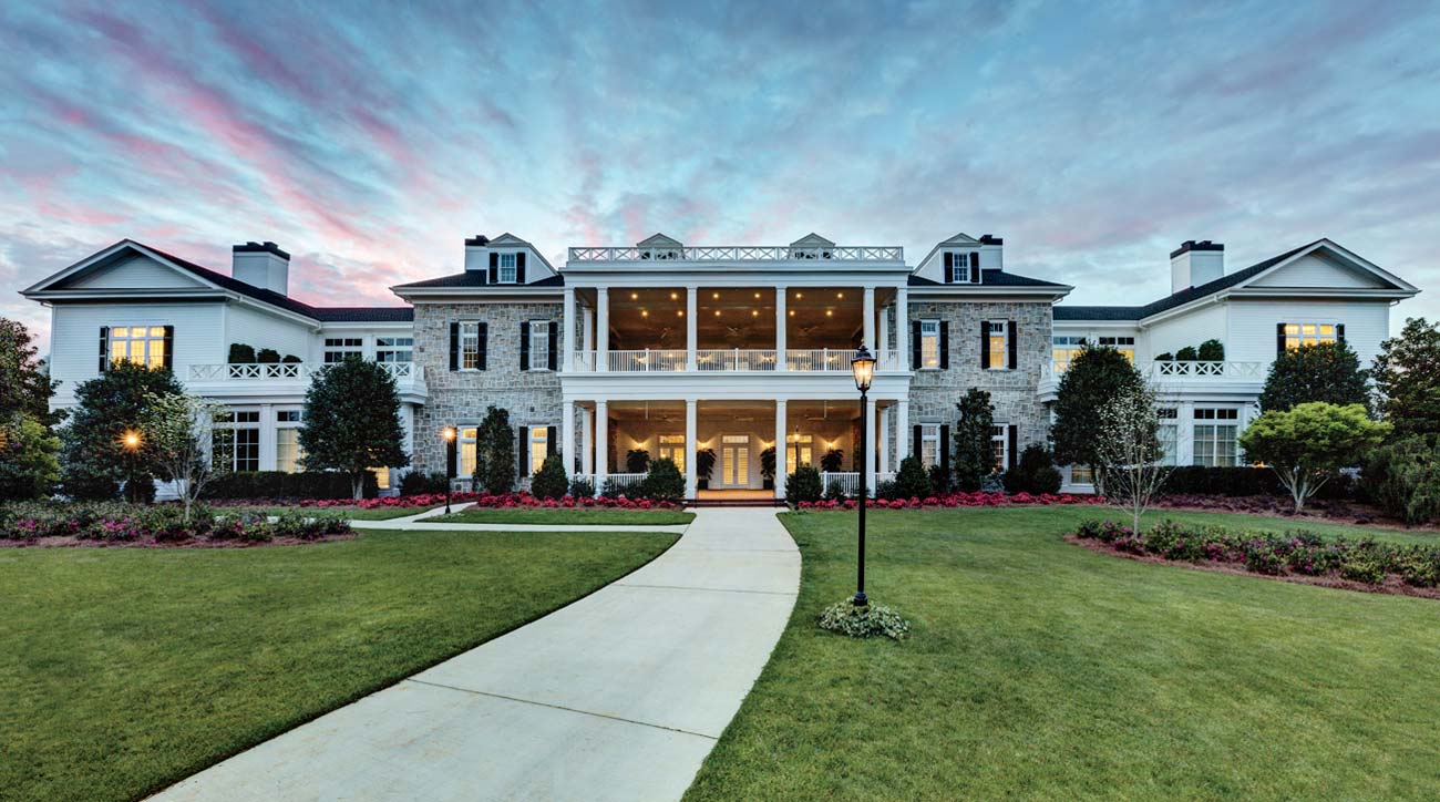 Most PGA Tour media centers are set up in temporary tents. This place is not a tent — nor temporary.