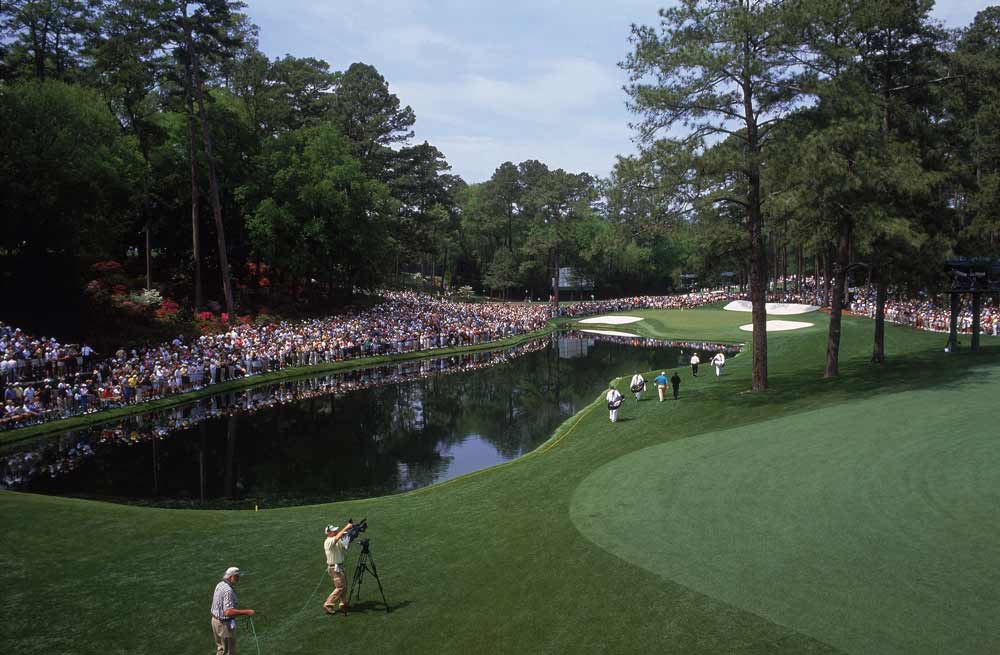 Augusta National's 16th hole pictured during the 2001 Masters.
