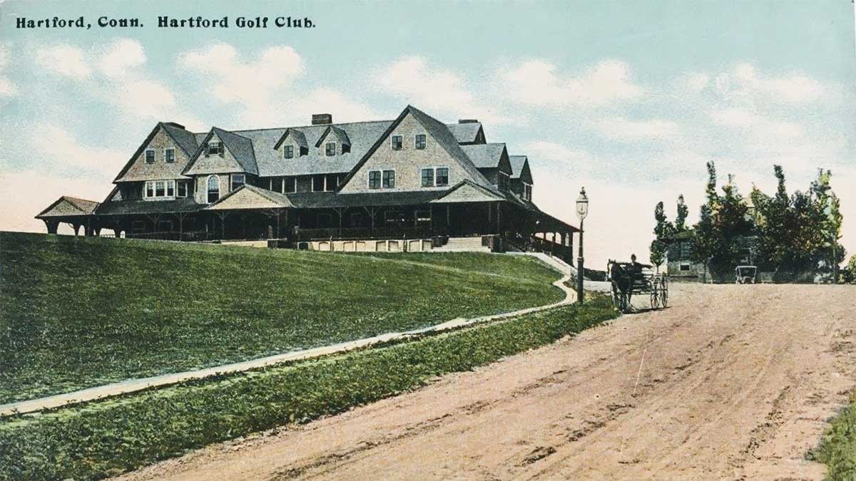 A postcard of Hartford Country Club.