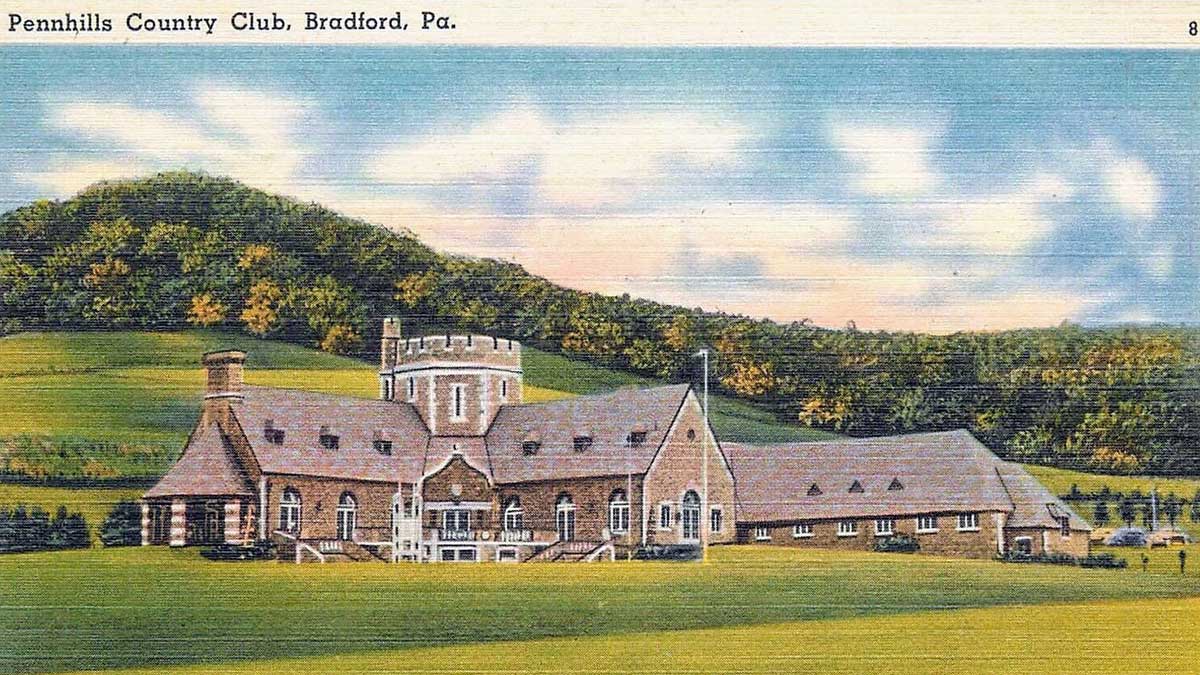 A postcard of Pennhills Country Club.