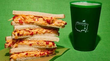 Augusta National's legendary pimento cheese sandwich.