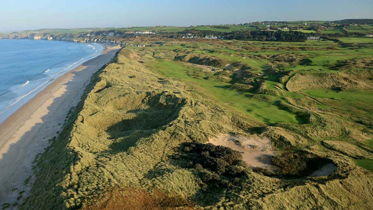 Aerial view of Royal Portrush