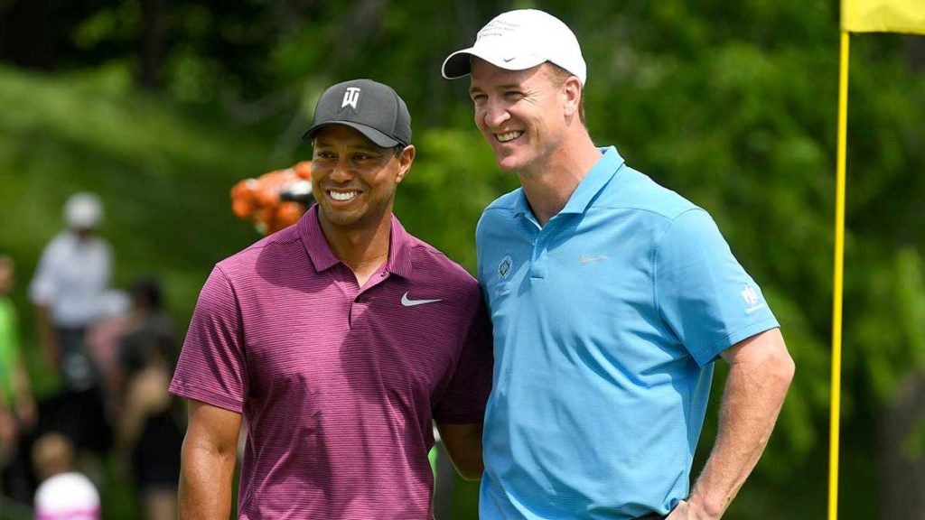 Tiger Woods and Peyton Manning played in a pro-am together at the 2018 Memorial.