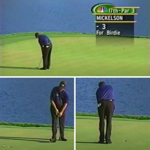 Phil Mickelson's three-putt was the perfect bookend to Woods' mastery at Sawgrass.