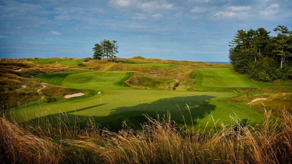 The 18th hole at Whistling Straits in 2018.