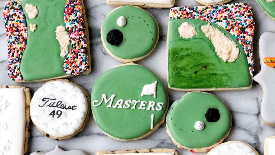 The golf-inspired cookies from The Modern Cookie.
