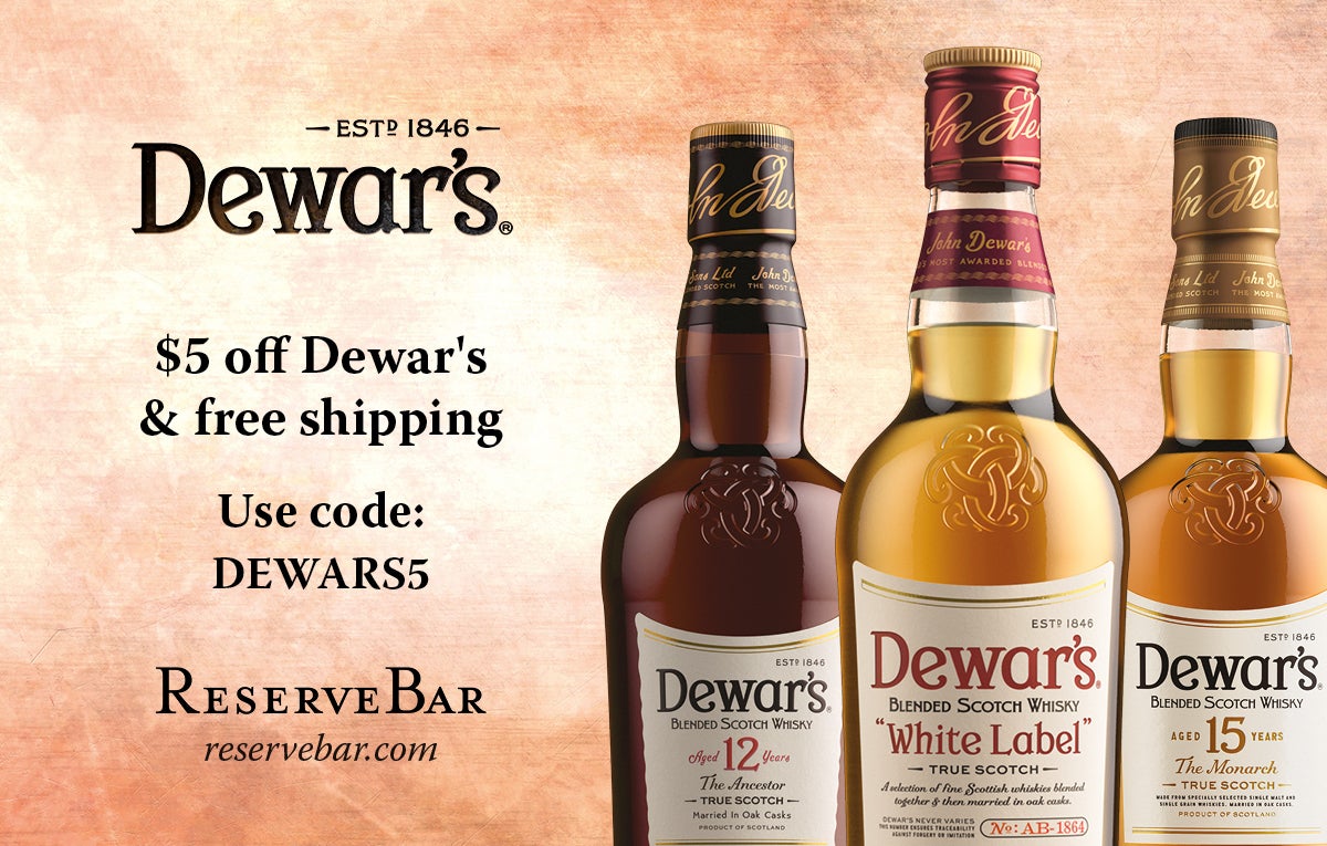 Dewar's Scotch whiskey print ad 2021 - golf trophy US Open