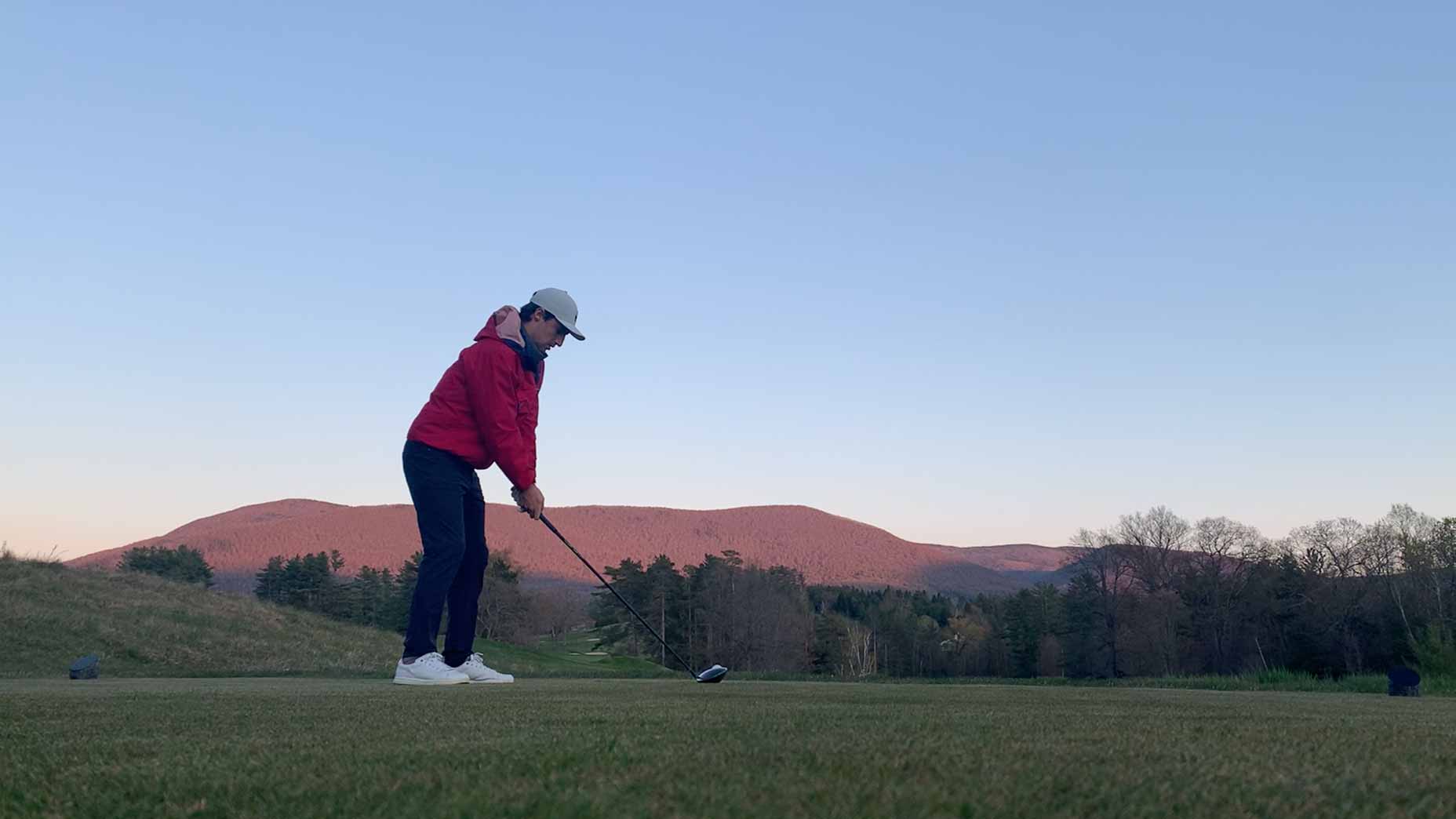 Playing alone is the best way to improve your golf game