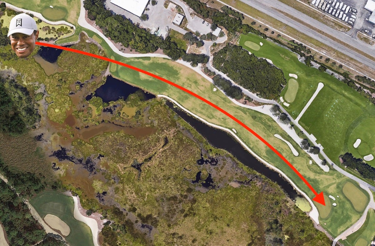 Here's what Medalist Golf Club's 'Tiger tees' look like on Google 