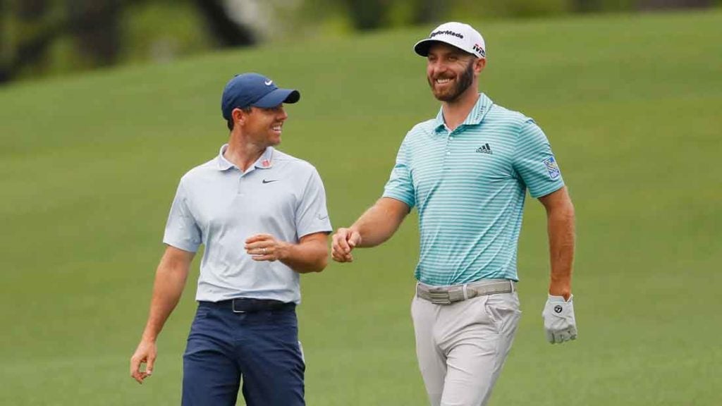 Rory McIlroy and Dustin Johnson are strong favorites for Sunday's TaylorMade Driving Relief skins event.