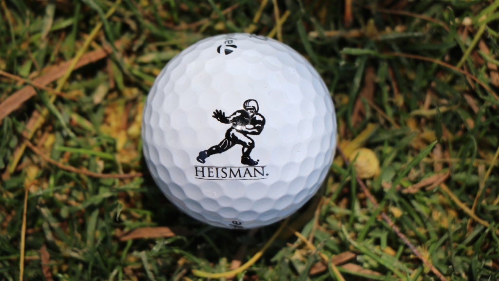 Johnny Manziel's Heisman golf balls.