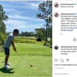 Justin Thomas and Rickie Fowler listen to the soothing sounds of persimmon and balata