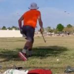 WATCH: Pro practices for a tournament, and someone steals his hole