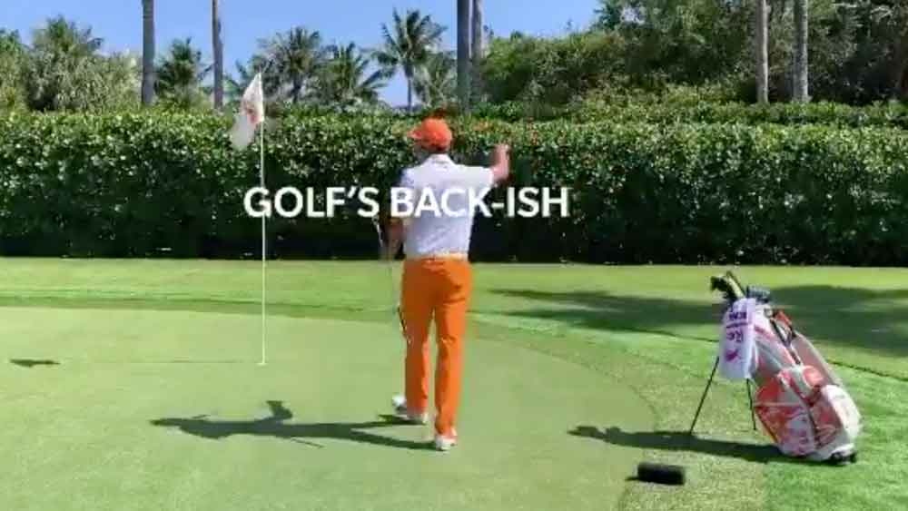 Rickie Fowler acknowledges the "cheers."