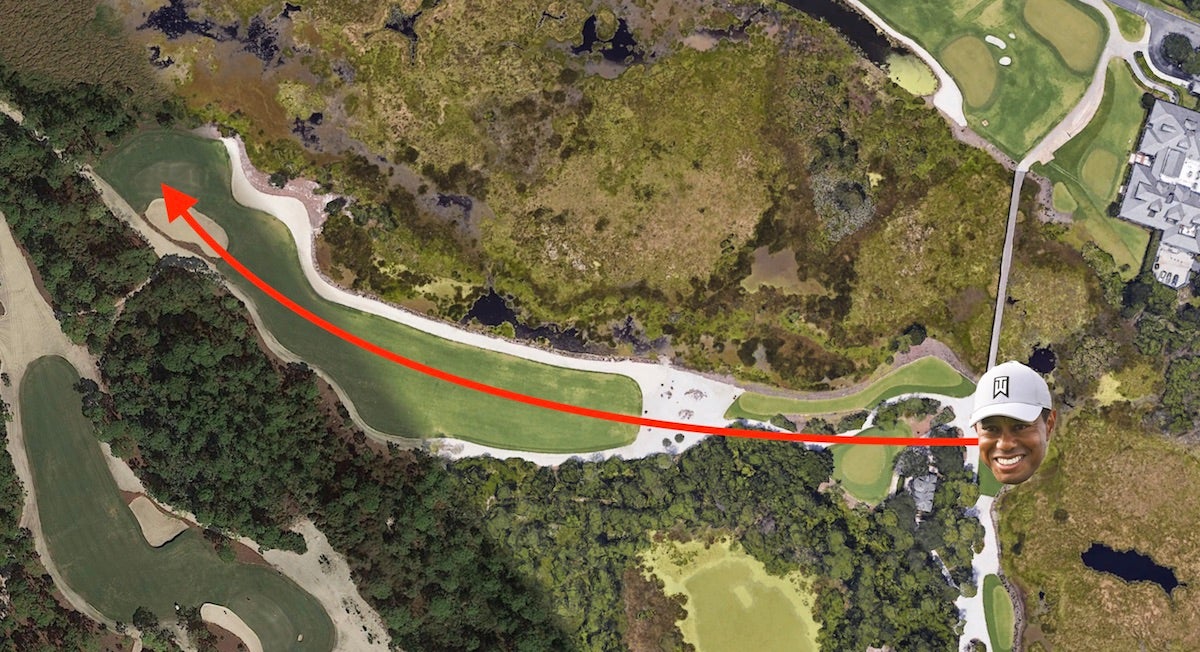 Here's what Medalist Golf Club's 'Tiger tees' look like on Google 