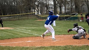Drew Doty at the plate during a Franklin High School baseball game.
