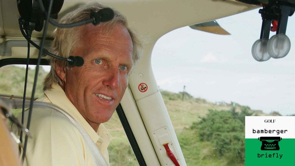 greg norman in helicopter