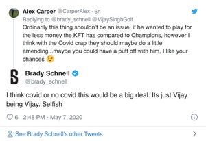 Deleted tweet from Brady Schnell