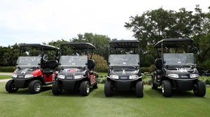 four golf carts