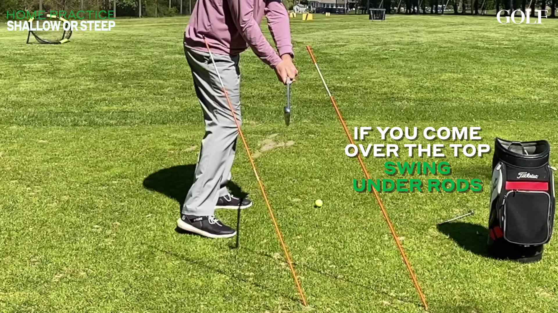 Is your swing too steep or too shallow? Follow this drill for a quick fix