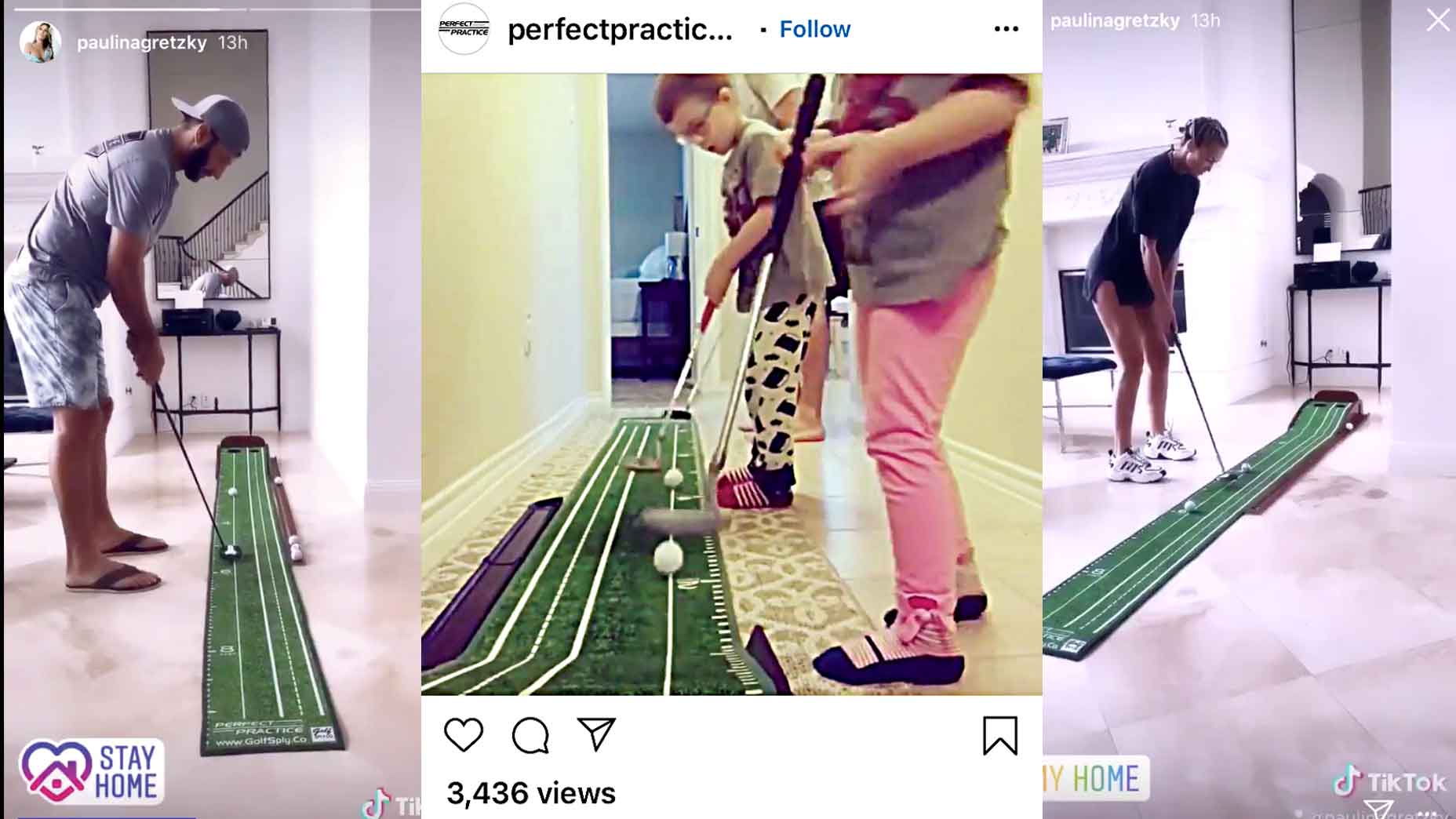 The Perfect Practice Putting Mat took over the golf world during