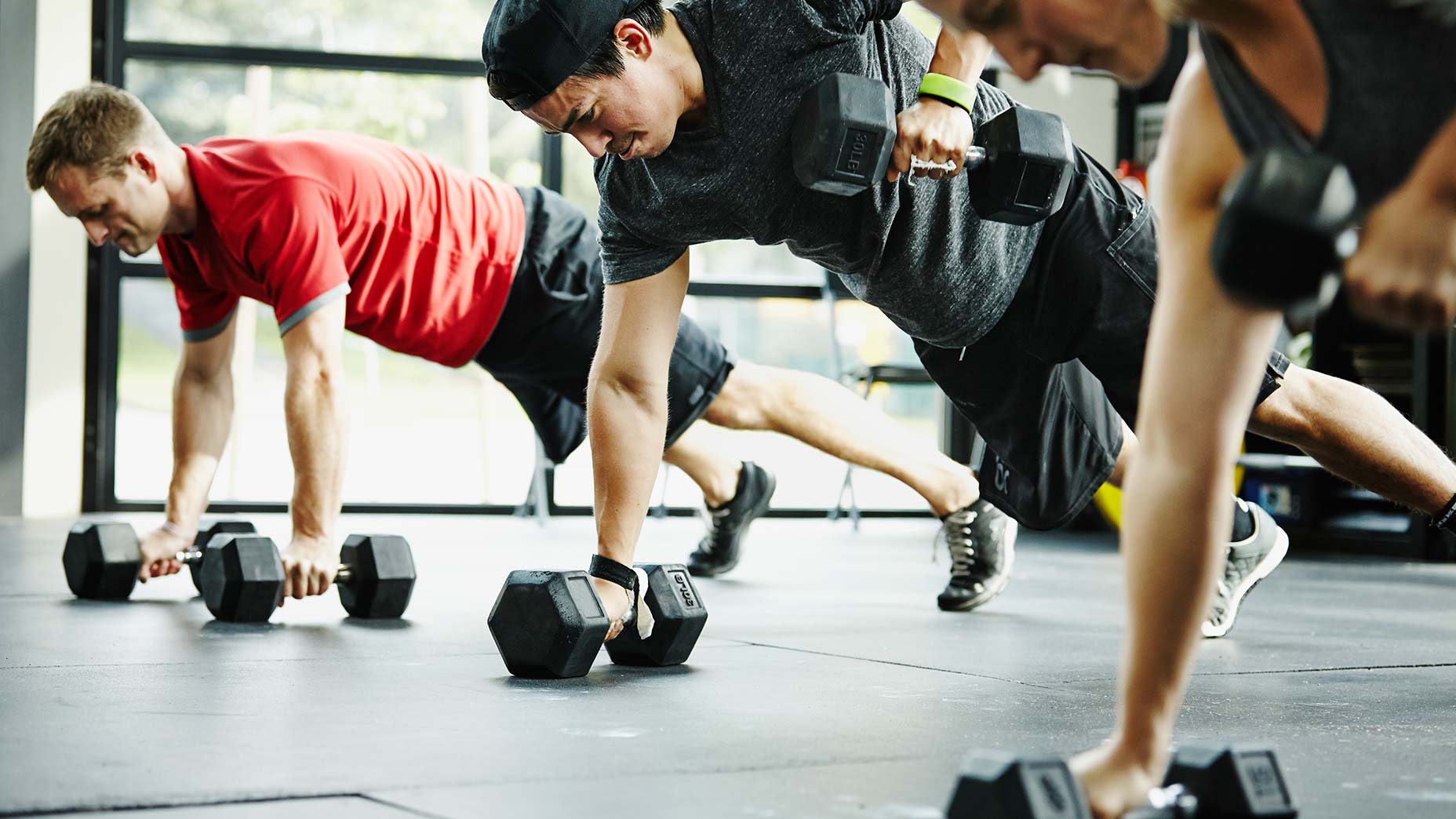 People Working Out In A Gym