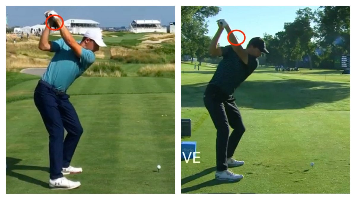 What changed in Jordan Spieth's golf swing during the PGA Tour's break?