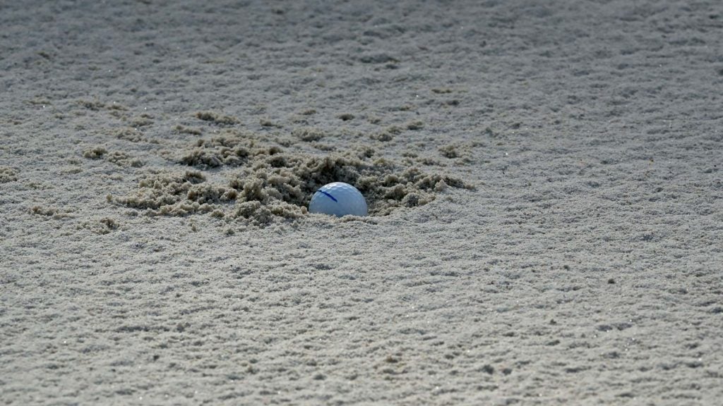 ball plugged in bunker