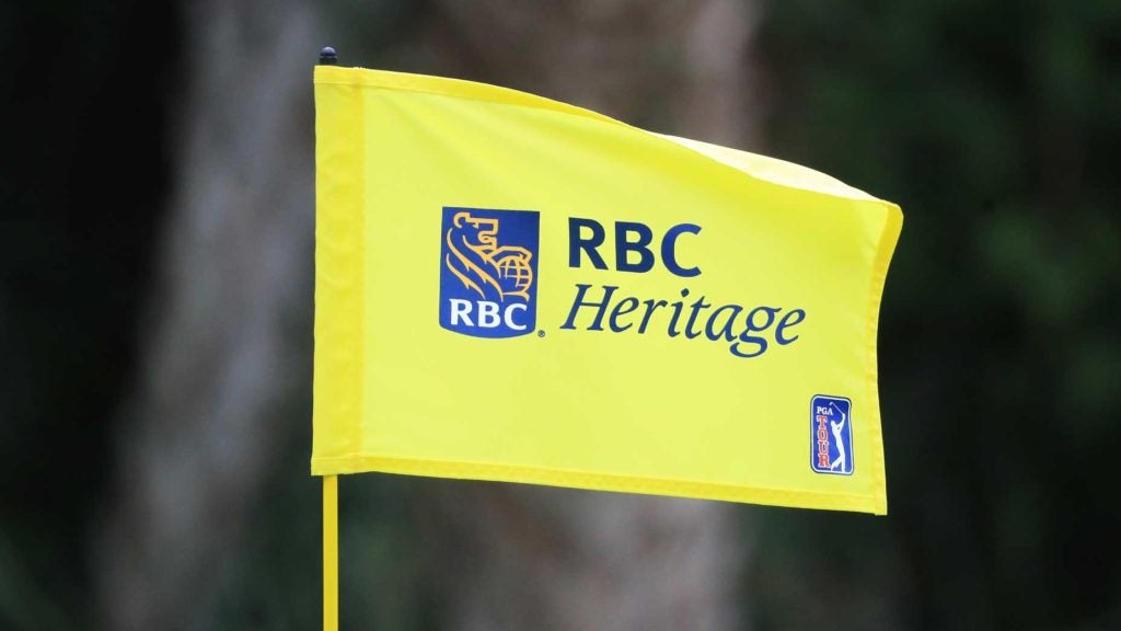 Flag at 2020 RBC Heritage golf tournament