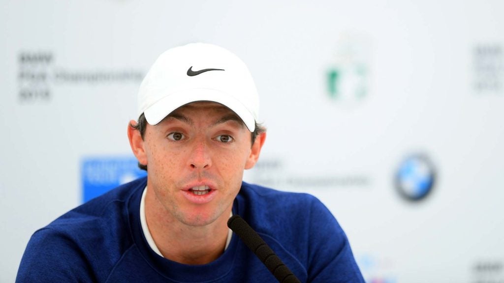 rory mcilroy speaks at press conference