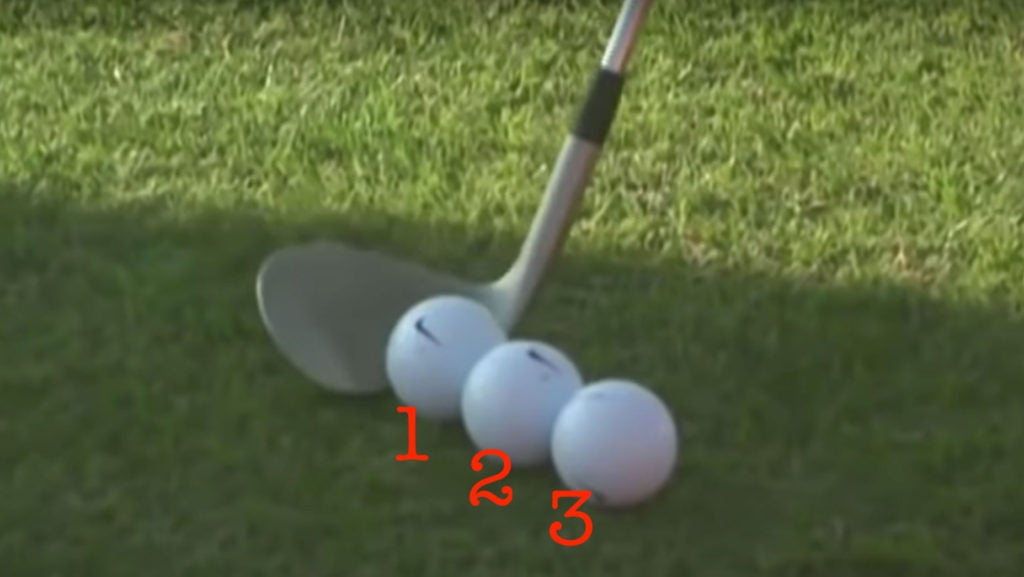 Tiger Woods' ball position drill could simplify your setup.